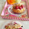 Scones pistaches et rose, comme un air d'Ispahan