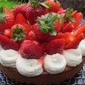 Tarte aux fraises,palet breton et mascarpone[...]