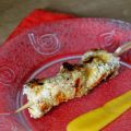 Brochette de saumon au sésame