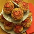 Muffins aux fraises parfumée à la muscade