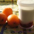 Yogourts vanillés aux fraises et aux abricots