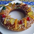 Brioche en couronne aux fruits confits