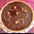 Tarte gourmande chocolat et caramel