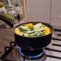 Velouté poivron, carottes et courgette