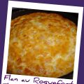 Flan au Roquefort - Flán con Roquefort