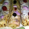 Crêpes au fromage blanc et aux fruits rouges