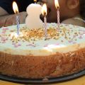 Gâteau praliné et chocolat blanc