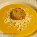 Potage aux carottes et au fromage